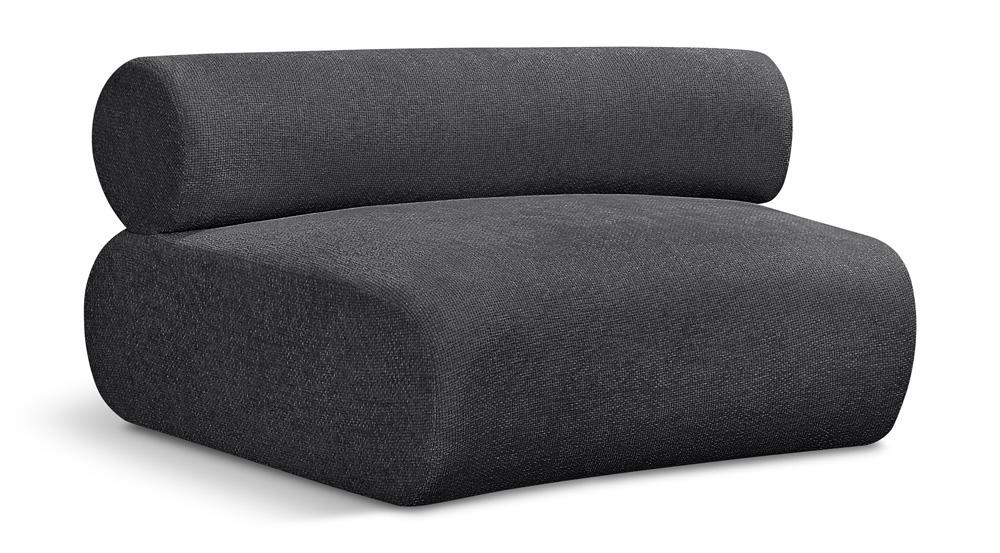 Meridian Furniture - Bale Grey Chenille Fabric Modular Chair - 114Grey-C veiw 1