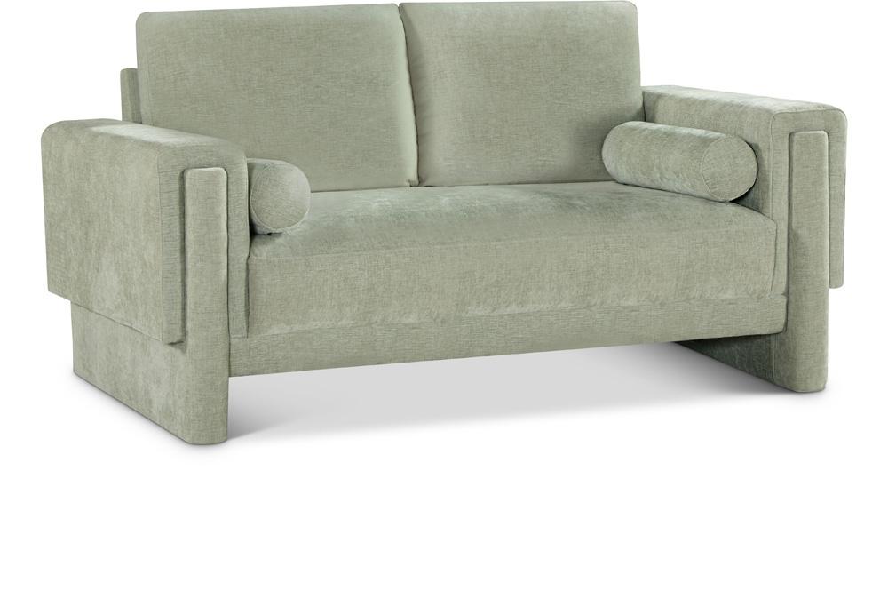 Meridian Furniture - Madeline Mint Chenille Fabric Loveseat - 152Mint-L veiw 1