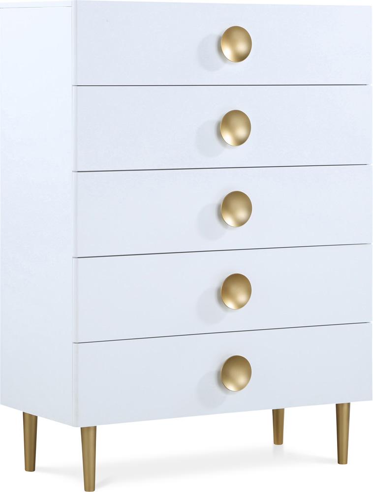 Meridian Furniture - Zayne White Chest - 842White-CH veiw 1