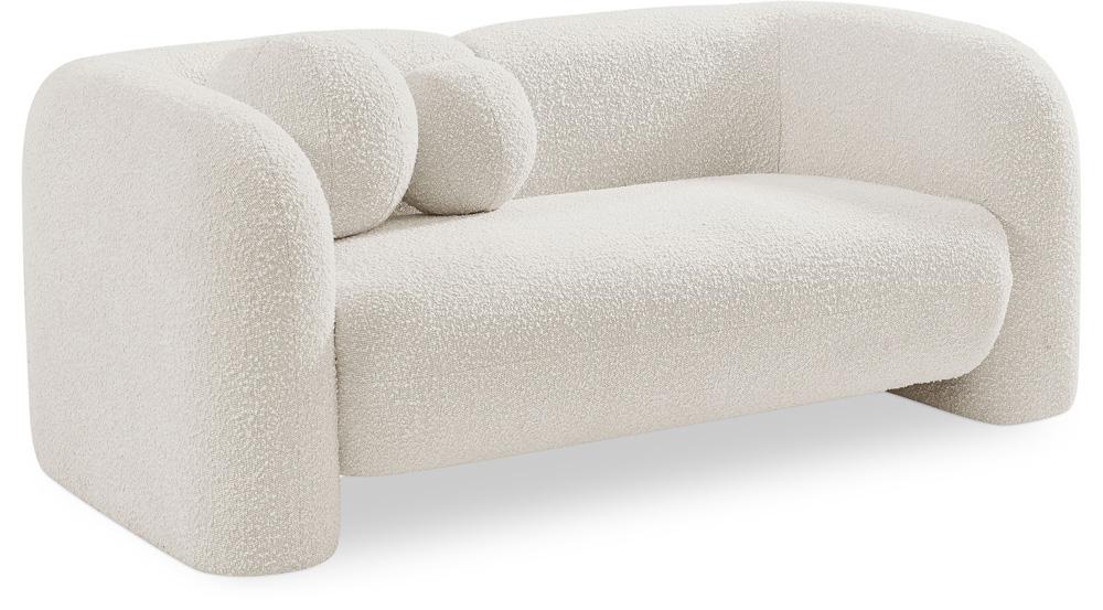 Meridian Furniture - Emory Cream Boucle Fabric Loveseat - 139Cream-L veiw 1