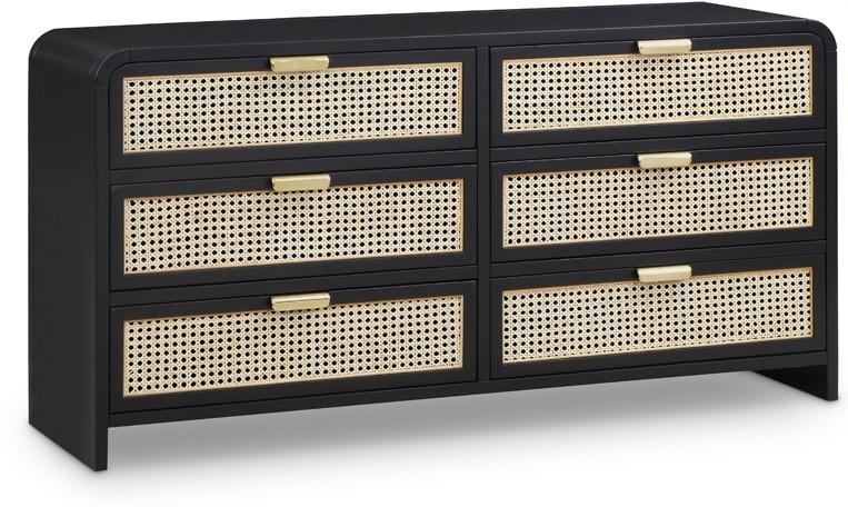 Meridian Furniture - Sage Black Dresser - 873Black-D veiw 1