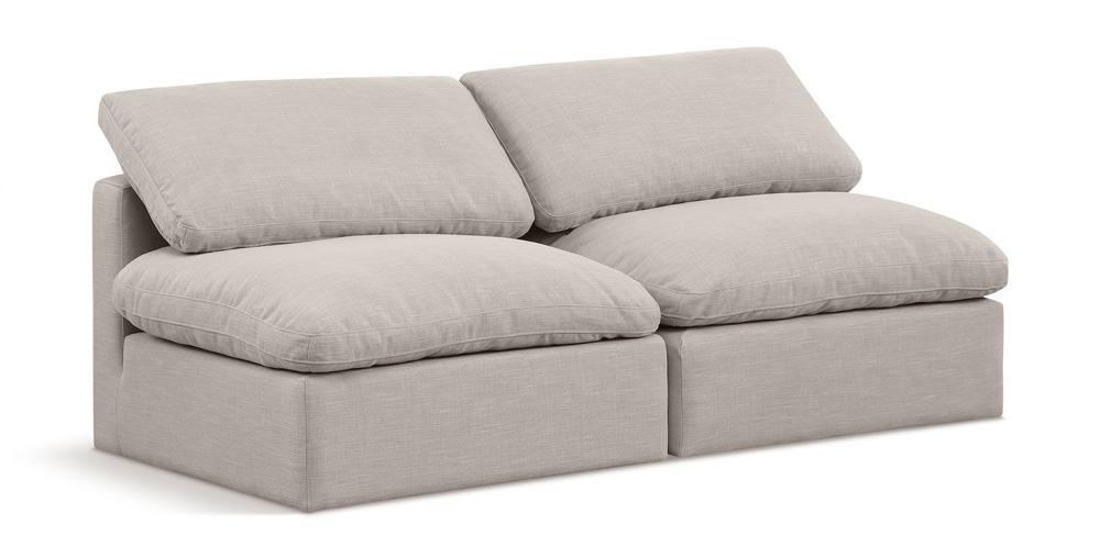 Meridian Furniture - Indulge Beige Linen Textured Fabric Modular Sofa - 2Pc - 141Beige-S2 veiw 1