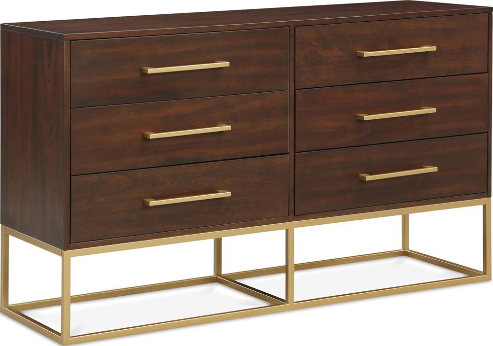 Meridian Furniture - Maxine Brown Dresser - 848Brown-D veiw 1