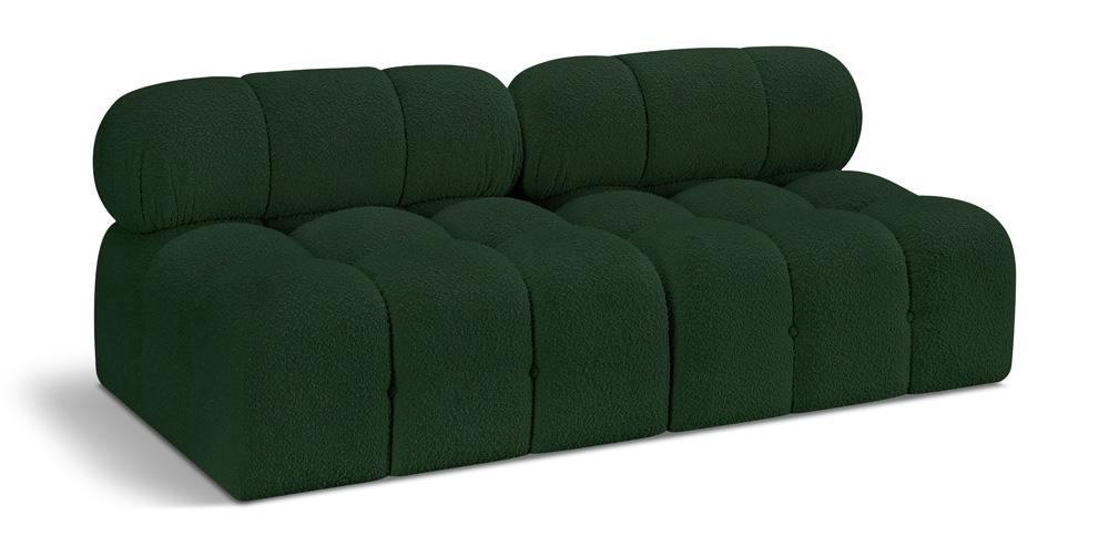 Meridian Furniture - Ames Green Boucle Fabric Modular Sofa - 2Pc - 611Green-S68B veiw 1