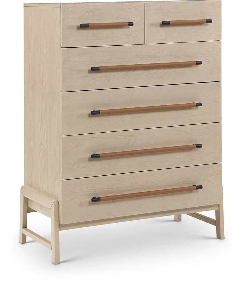 Meridian Furniture - Kaya Natural Vegan Leather Chest - 360Natural-CH veiw 1