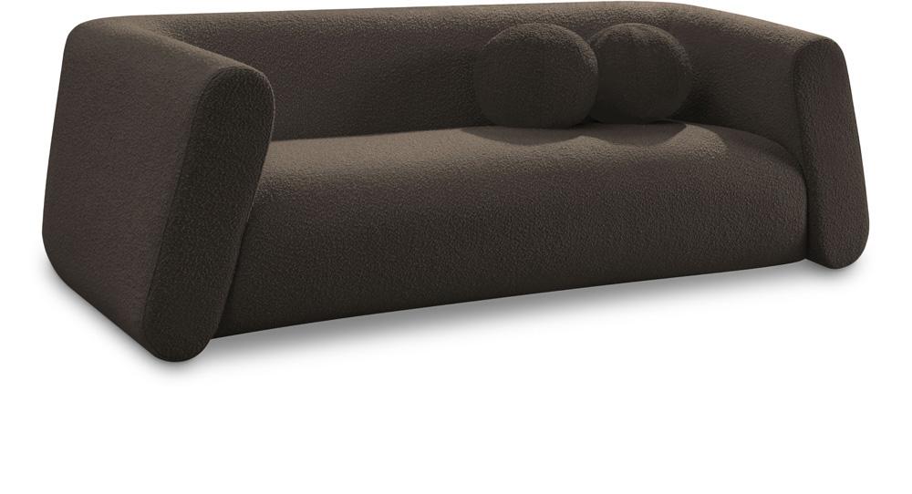 Meridian Furniture - Abbington Brown Boucle Fabric Sofa - 113Brown-S veiw 1