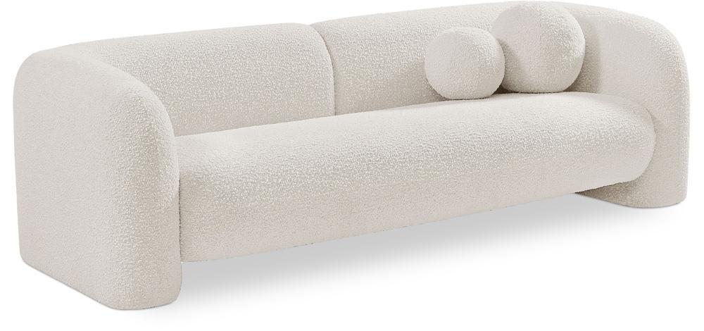 Meridian Furniture - Emory Cream Boucle Fabric Sofa - 139Cream-S veiw 1