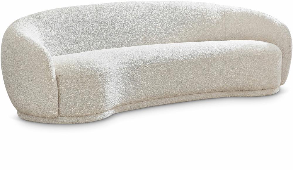 Meridian Furniture - Hyde Cream Boucle Fabric Sofa - 693Cream-S veiw 1