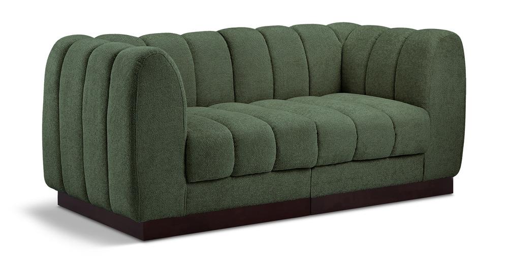 Meridian Furniture - Quinn Green Chenille Fabric Modular Sofa - 2Pc - 124Green-S69 veiw 1