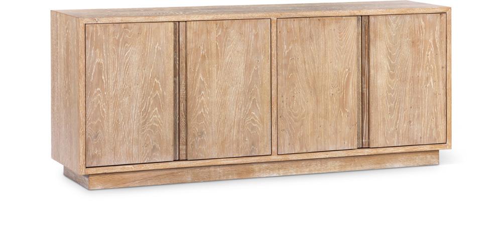 Meridian Furniture - Cyrus White Sideboard/Buffet - 77018Oak veiw 1