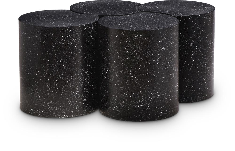 Meridian Furniture - Dimple Black Coffee Table - 4Pc - 99084Black-4D veiw 1