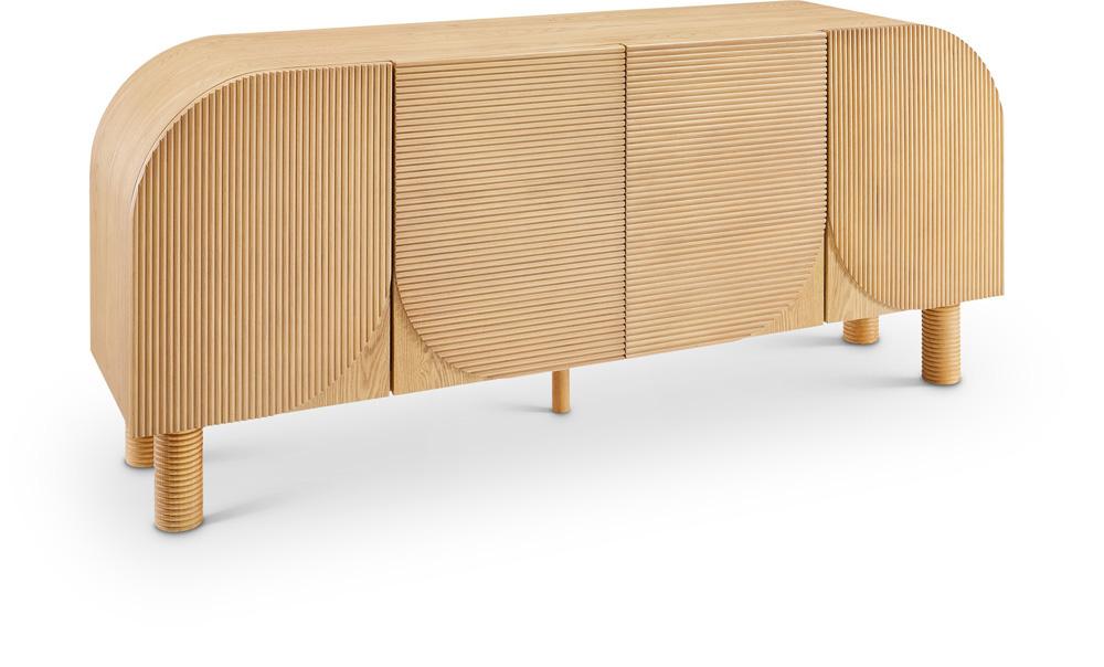 Meridian Furniture - Casablanca Oak Sideboard/Buffet - 339Oak veiw 1