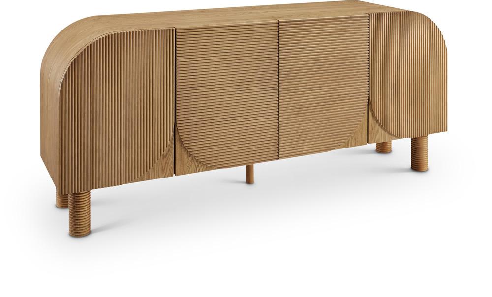 Meridian Furniture - Casablanca Walnut Sideboard/Buffet - 339Walnut veiw 1
