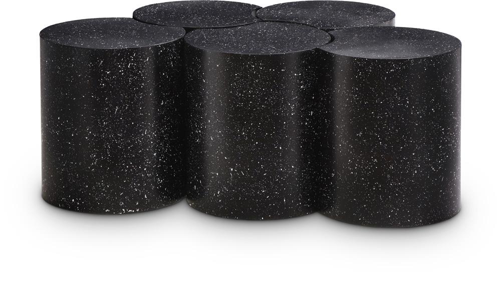 Meridian Furniture - Dimple Black Coffee Table - 5Pc - 99084Black-5D veiw 1