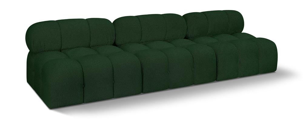 Meridian Furniture - Ames Green Boucle Fabric Modular Sofa - 3Pc - 611Green-S102B veiw 1