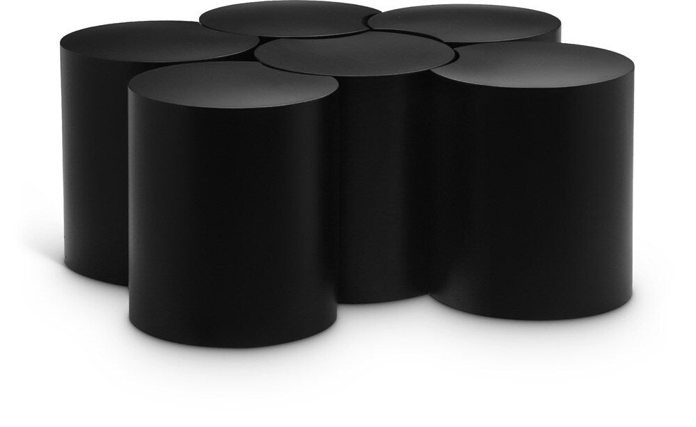 Meridian Furniture - Dimple Black Coffee Table - 6Pc - 99081Black-6D veiw 1