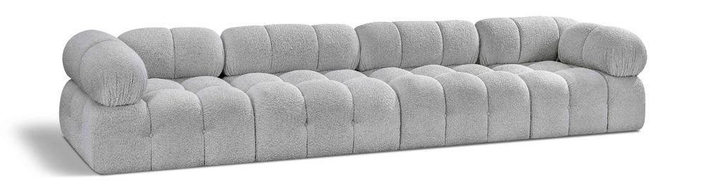 Meridian Furniture - Ames Grey Boucle Fabric Modular Sofa - 4Pc - 611Grey-S136A veiw 1