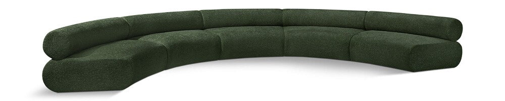 Meridian Furniture - Bale Green Chenille Fabric Modular Sofa - 5Pc - 114Green-S5A veiw 1