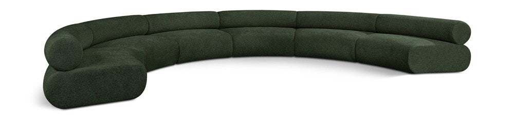 Meridian Furniture - Bale Green Chenille Fabric Modular Sofa - 6Pc - 114Green-S6A veiw 1
