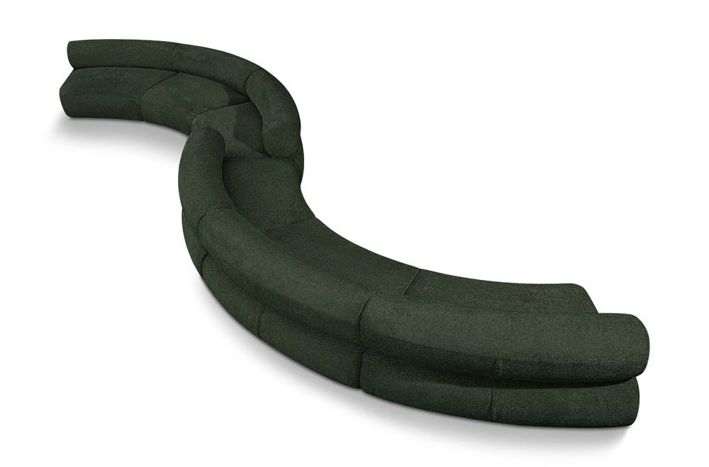 Meridian Furniture - Bale Green Chenille Fabric Modular Sofa - 6Pc - 114Green-S6B veiw 1