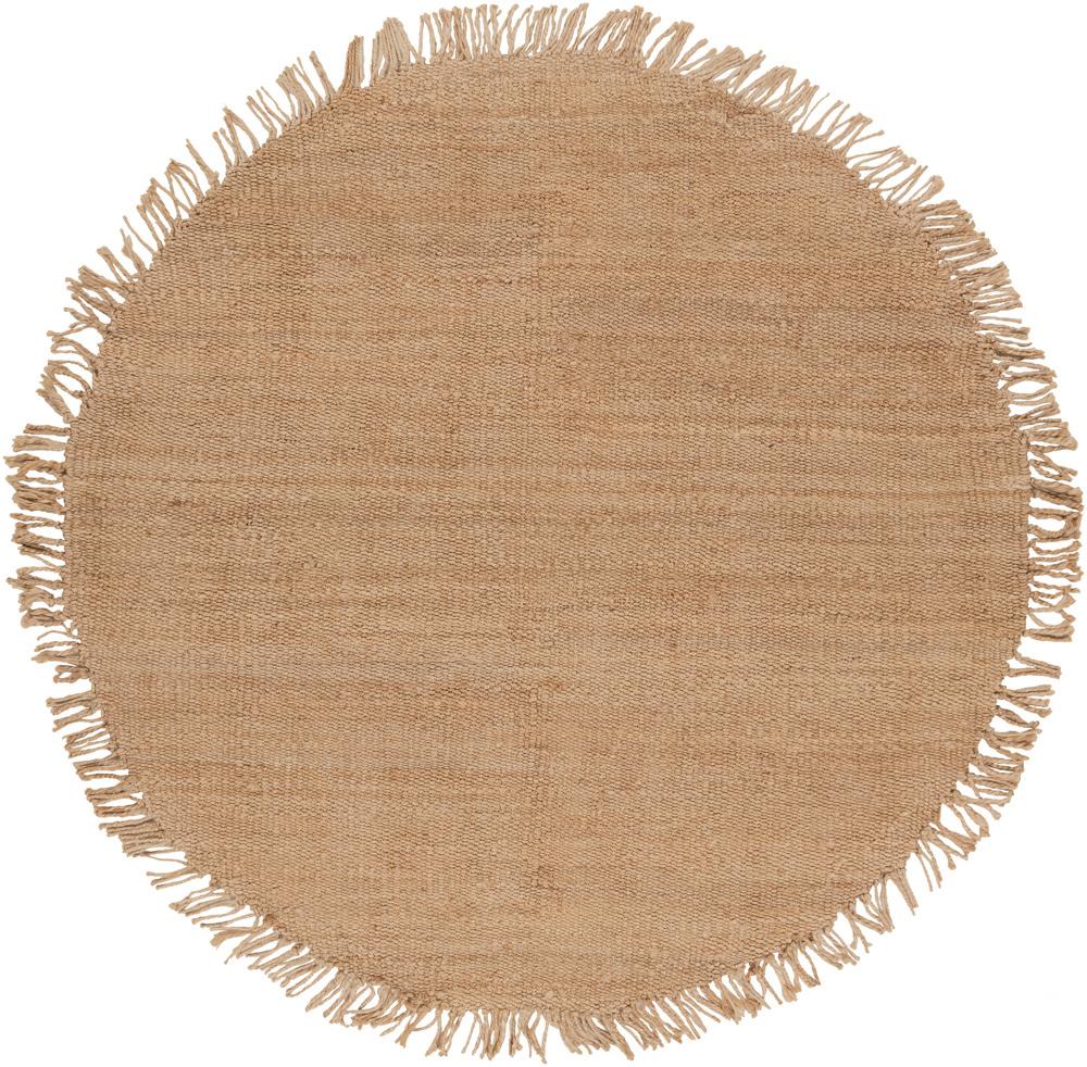 Livabliss - JUTE NATURAL 6x6 Handmade Rug - J-6RD veiw 1