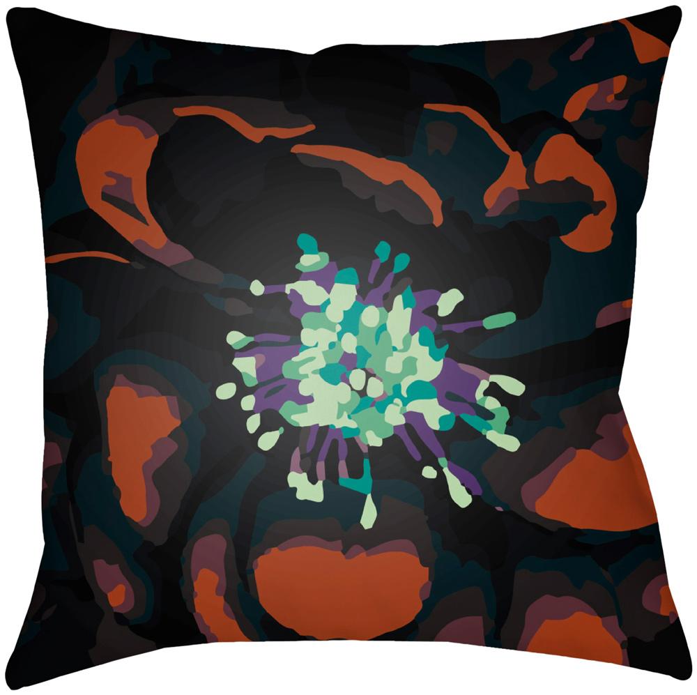Livabliss - Abstract Floral 20inLx20inW Accent Pillow - AF006-2020 veiw 1