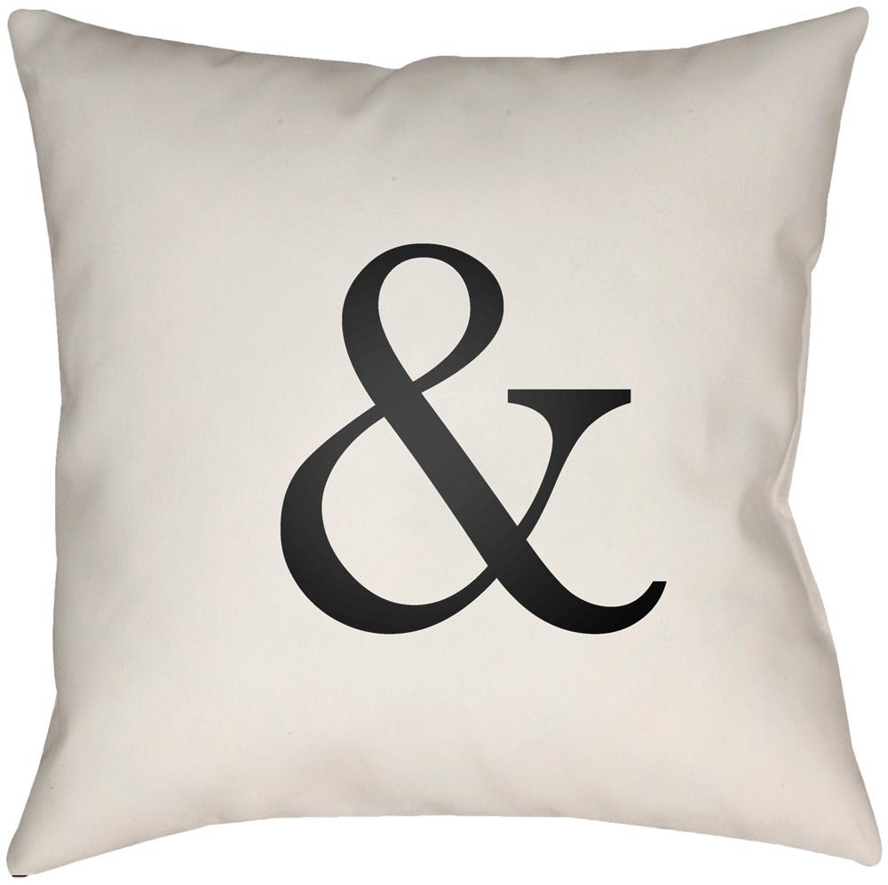 Livabliss - Ampersand 20inLx20inW Accent Pillow - AMP001-2020 veiw 1