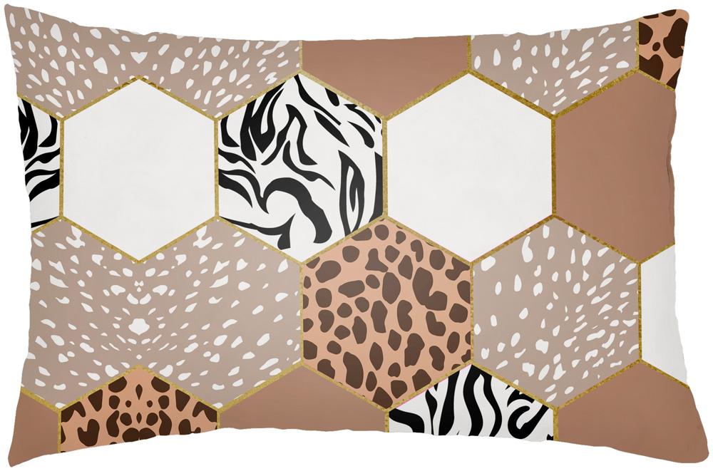 Livabliss - Animal Hexigon 14inLx22inW Lumbar Pillow - AHX001-1422 veiw 1
