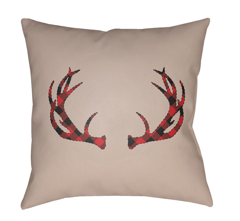 Livabliss - Antlers 20inLx20inW Accent Pillow - PLAID036-2020 veiw 1