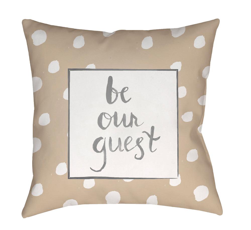 Livabliss - Be Our Guest 18inLx18inW Accent Pillow - QTE004-1818 veiw 1