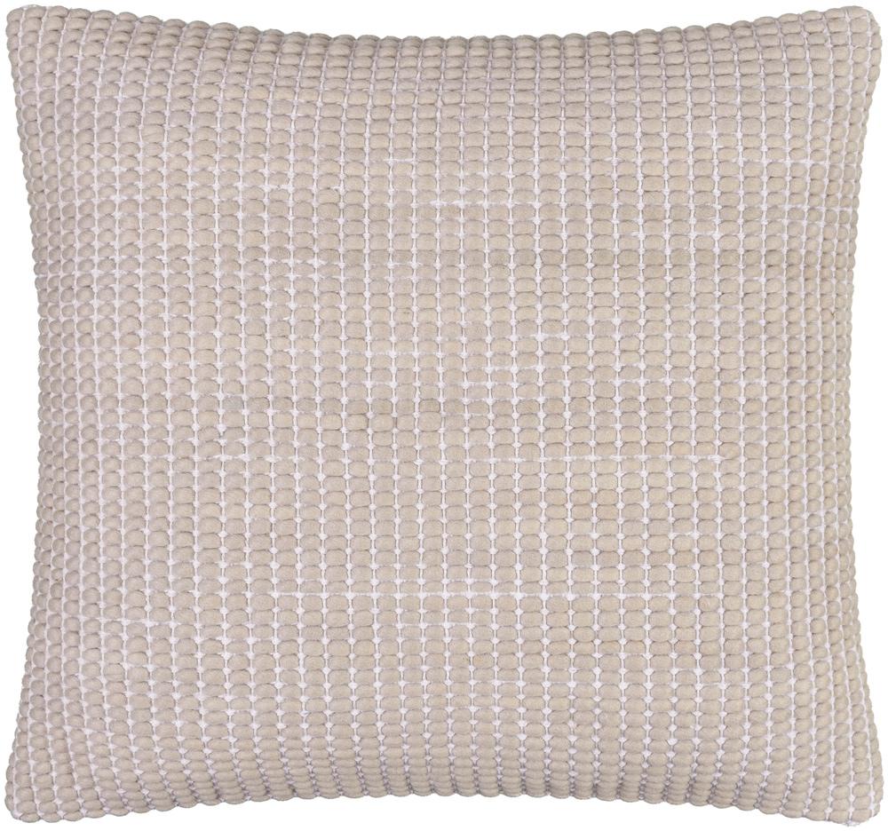 Livabliss - Chunky Grid 22inLx22inW Accent Pillow - With Down Insert - CUG003-2222D veiw 1