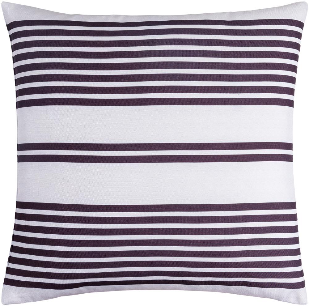 Livabliss - Classic Stripe 22inLx22inW Accent Pillow - With Down Insert - CST011-2222D veiw 1