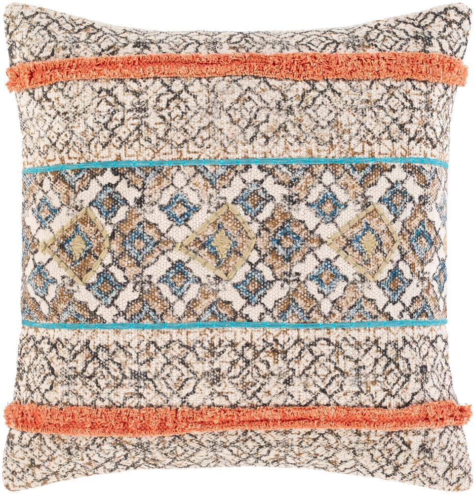 Livabliss - Dayna 20inLx20inW Accent Pillow - With Down Insert - DYA003-2020D veiw 1