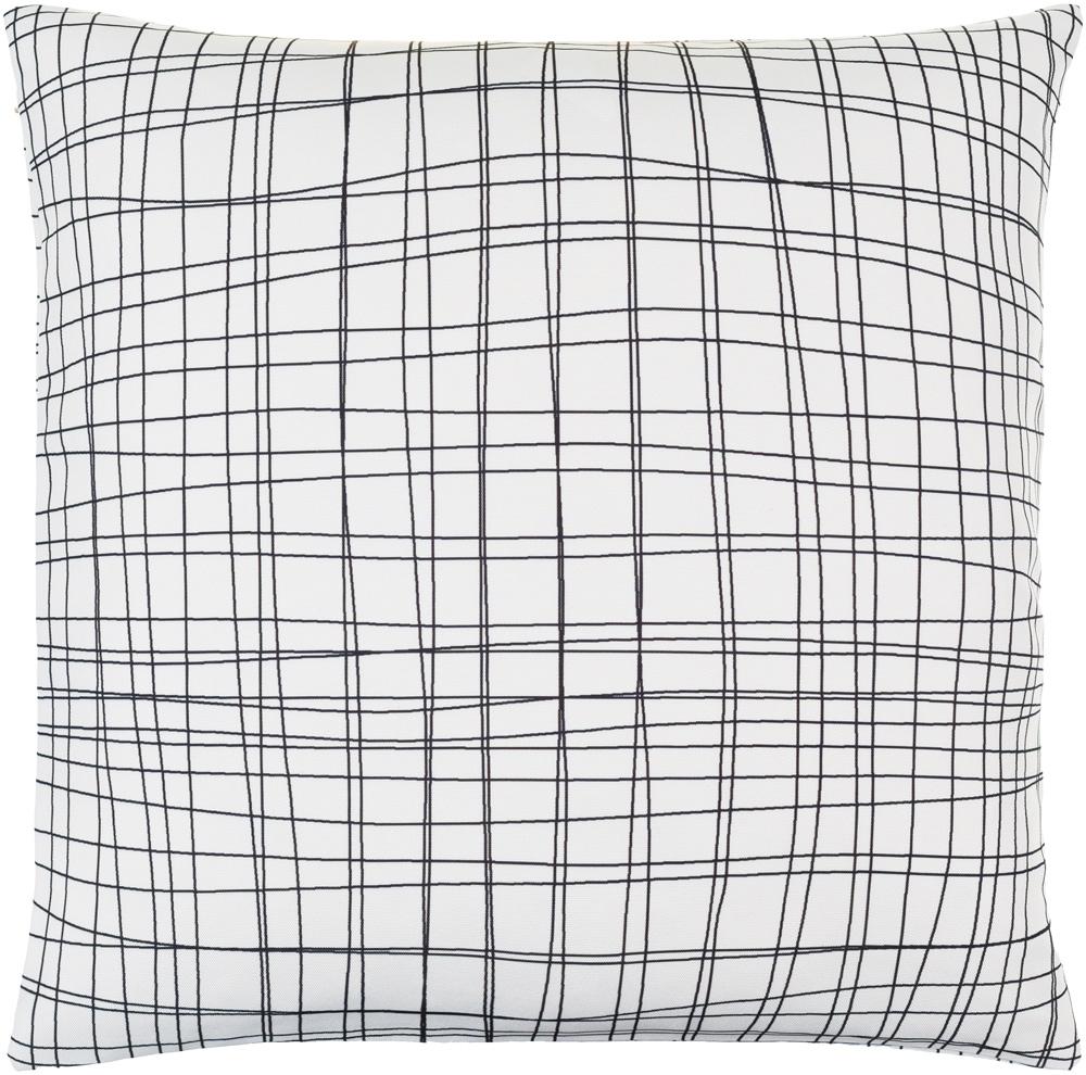 Livabliss - Draft 22inLx22inW Accent Pillow - With Down Insert - DFT001-2222D veiw 1