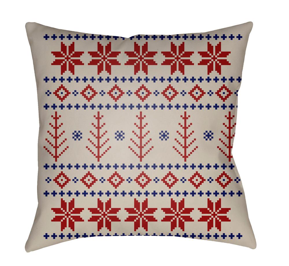 Livabliss - Fair Isle III 20inLx20inW Accent Pillow - PLAID014-2020 veiw 1