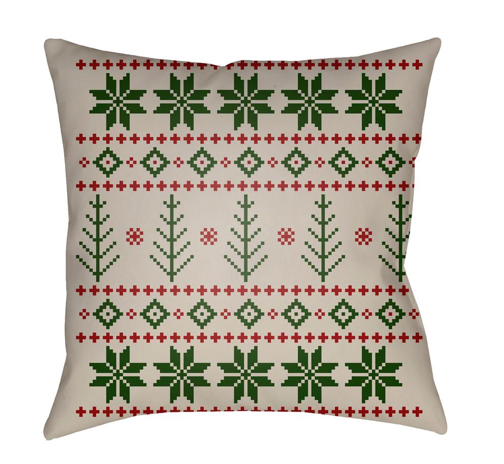 Livabliss - Fair Isle III 18inLx18inW Accent Pillow - PLAID015-1818 veiw 1