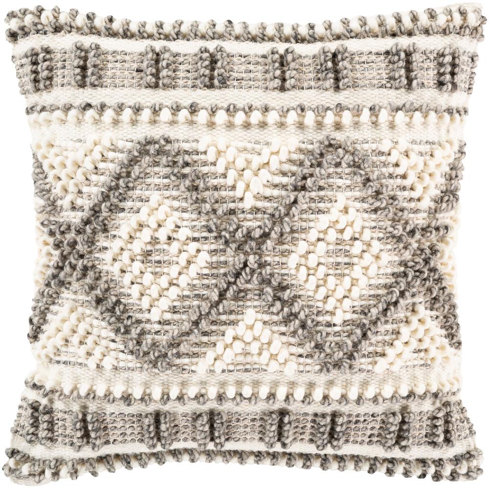 Livabliss - Faroe 22inLx22inW Accent Pillow - With Down Insert - FAO004-2222D veiw 1