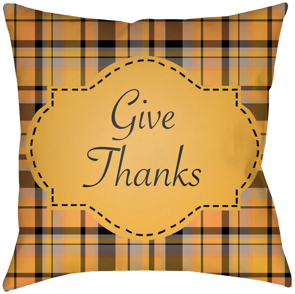 Livabliss - Gratitude 20inLx20inW Accent Pillow - GTD005-2020 veiw 1