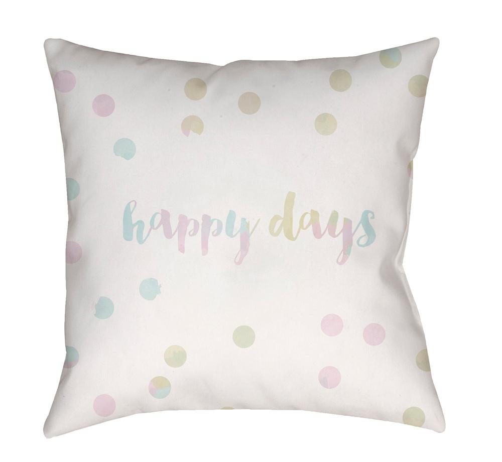 Livabliss - Happy Days 18inLx18inW Accent Pillow - QTE036-1818 veiw 1