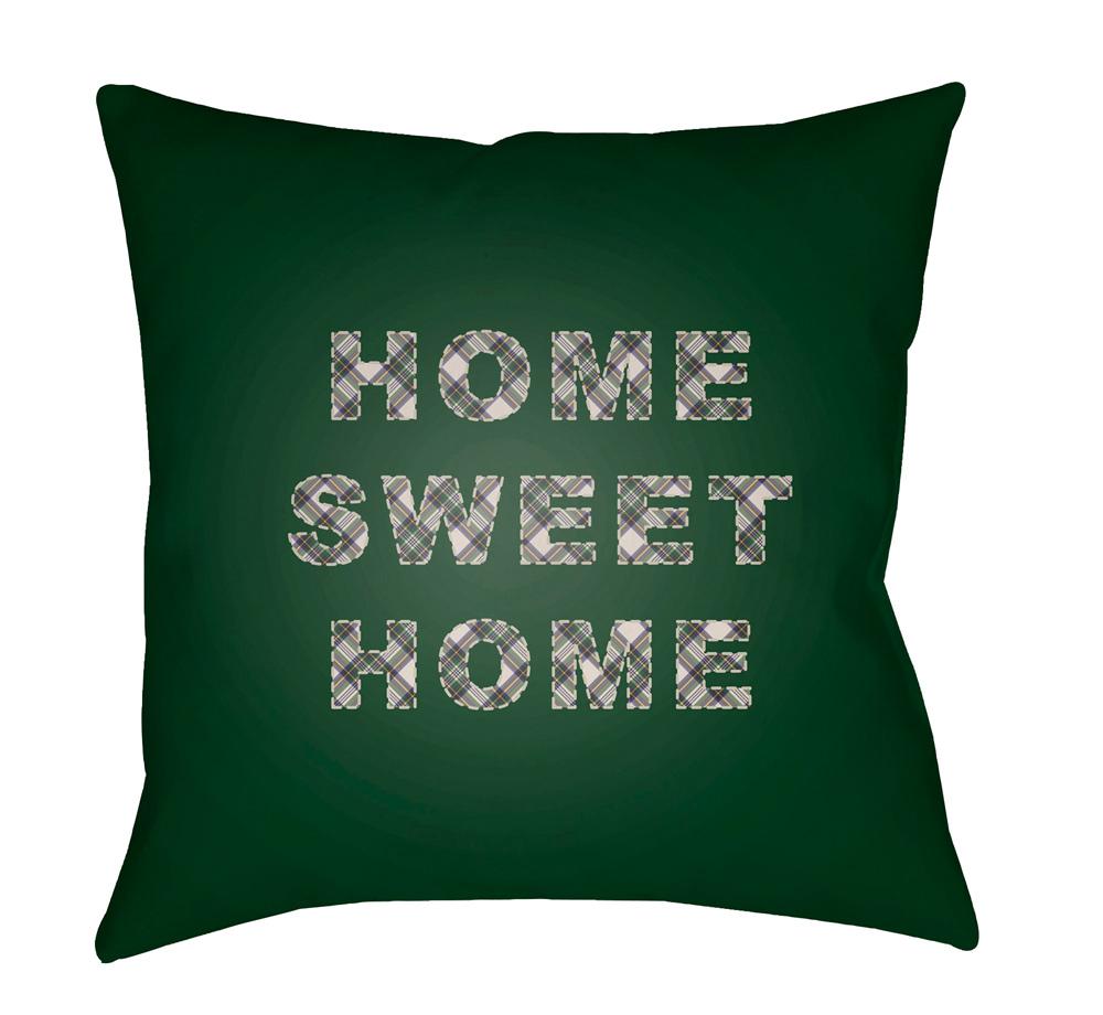 Livabliss - Home Sweet Home 18inLx18inW Accent Pillow - PLAID018-1818 veiw 1