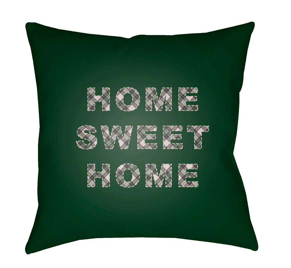 Livabliss - Home Sweet Home 20inLx20inW Accent Pillow - PLAID018-2020 veiw 1