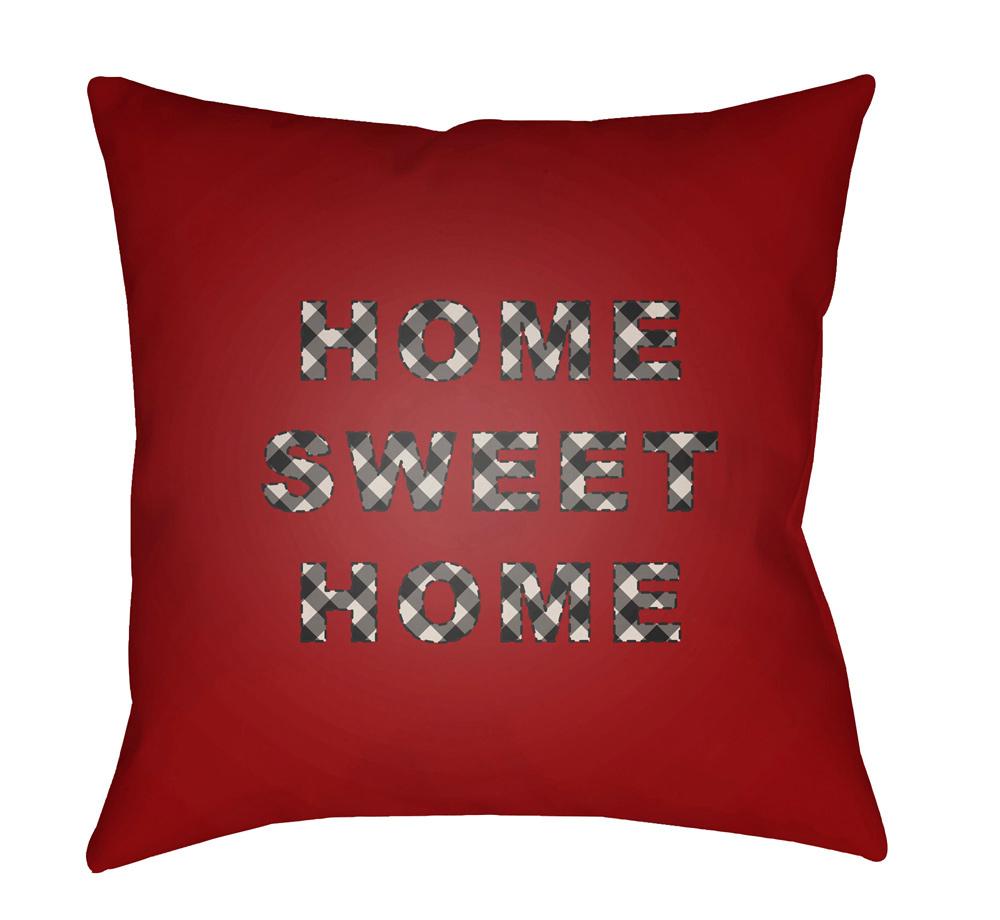 Livabliss - Home Sweet Home 20inLx20inW Accent Pillow - PLAID019-2020 veiw 1