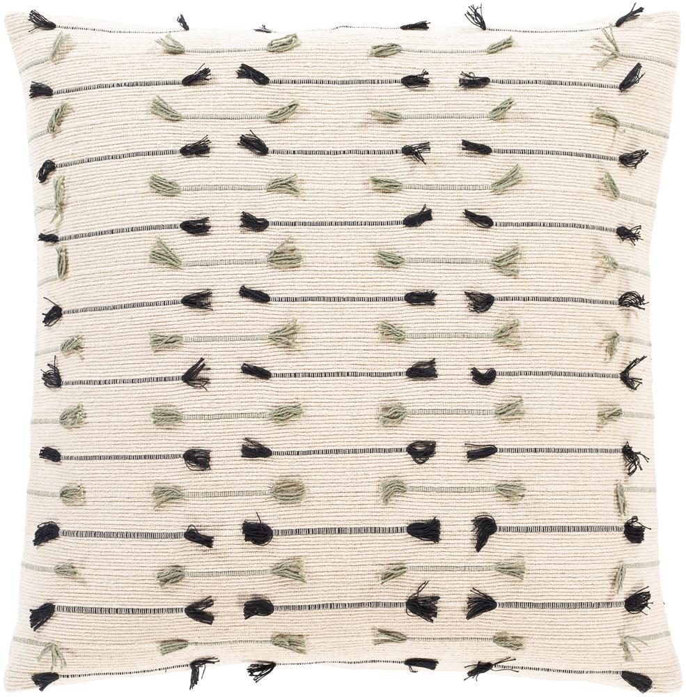 Livabliss - Justine 22inLx22inW Accent Pillow - With Down Insert - JTI003-2222D veiw 1