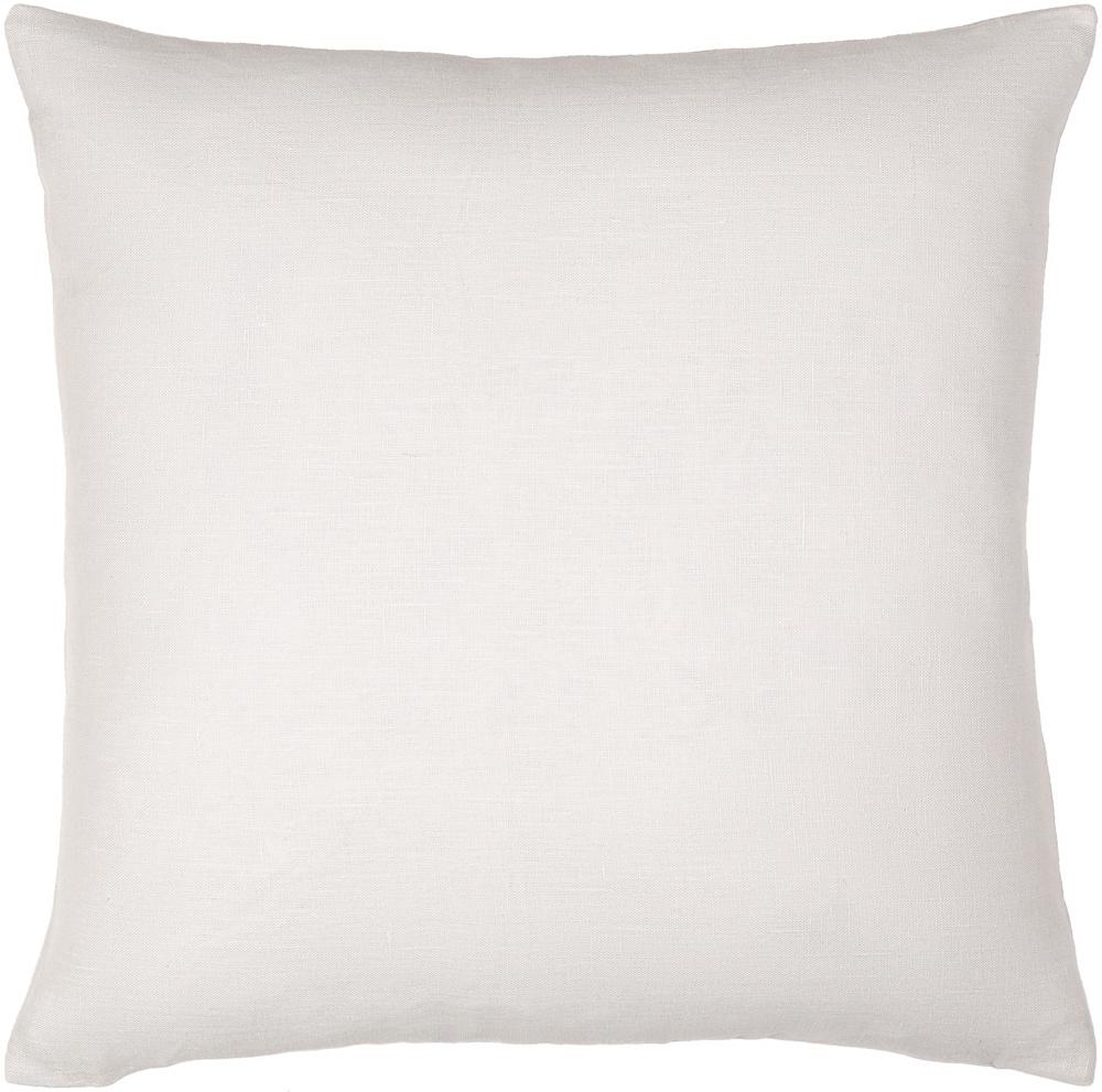 Livabliss - Linen Solid 22inLx22inW Accent Pillow - With Down Insert - LSL001-2222D_CLOSEOUT veiw 1