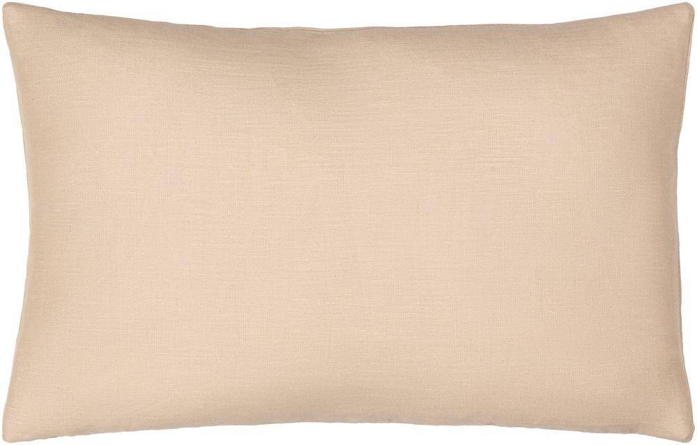 Livabliss - Linen Solid 13inLx20inW Lumbar Pillow - With Down Insert - LSL004-1320D_CLOSEOUT veiw 1