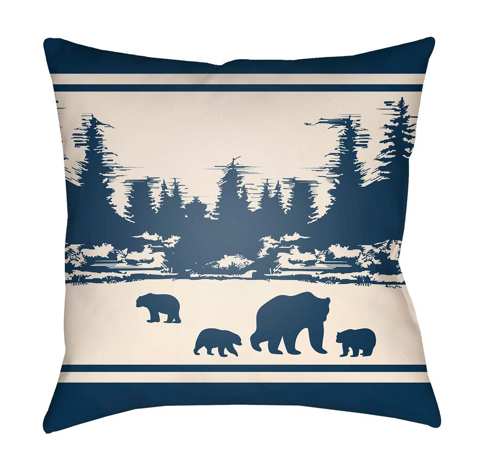 Livabliss - Lodge Cabin 22inLx22inW Accent Pillow - LGCB2056-2222 veiw 1