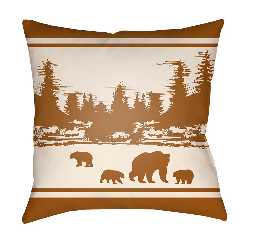 Livabliss - Lodge Cabin 20inLx20inW Accent Pillow - LGCB2062-2020 veiw 1