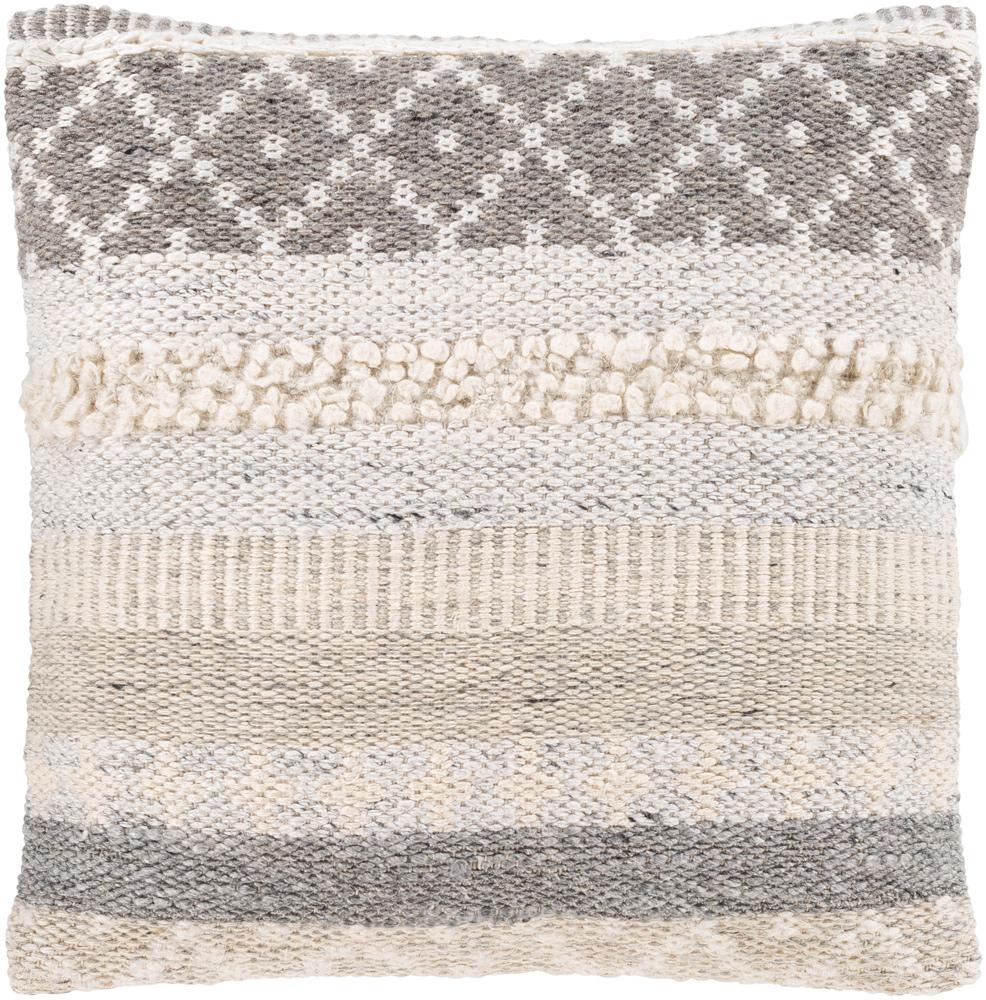Livabliss - Lorens 20inLx20inW Accent Pillow - With Down Insert - LNS003-2020D veiw 1
