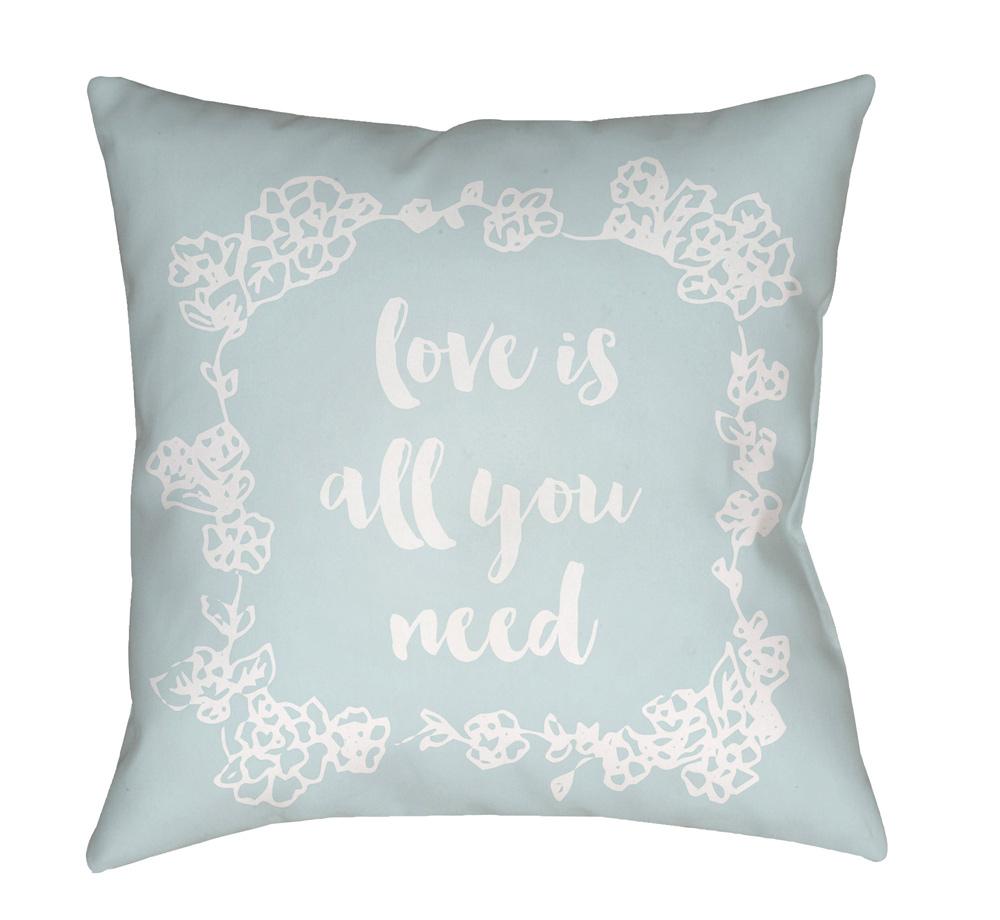 Livabliss - Love All You Need 18inLx18inW Accent Pillow - QTE043-1818 veiw 1