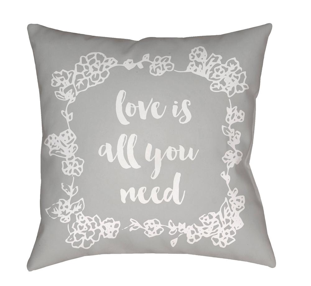 Livabliss - Love All You Need 20inLx20inW Accent Pillow - QTE044-2020 veiw 1